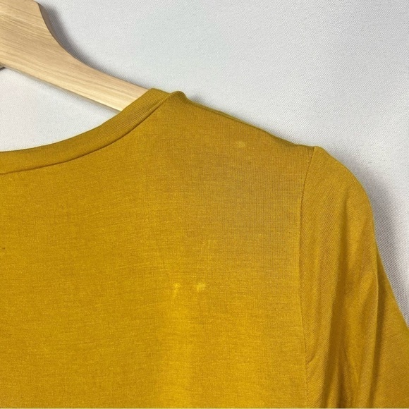 Modcloth Golden Yellow What's the Hap Short Sleeve T-Shirt M - Picture 6 of 8